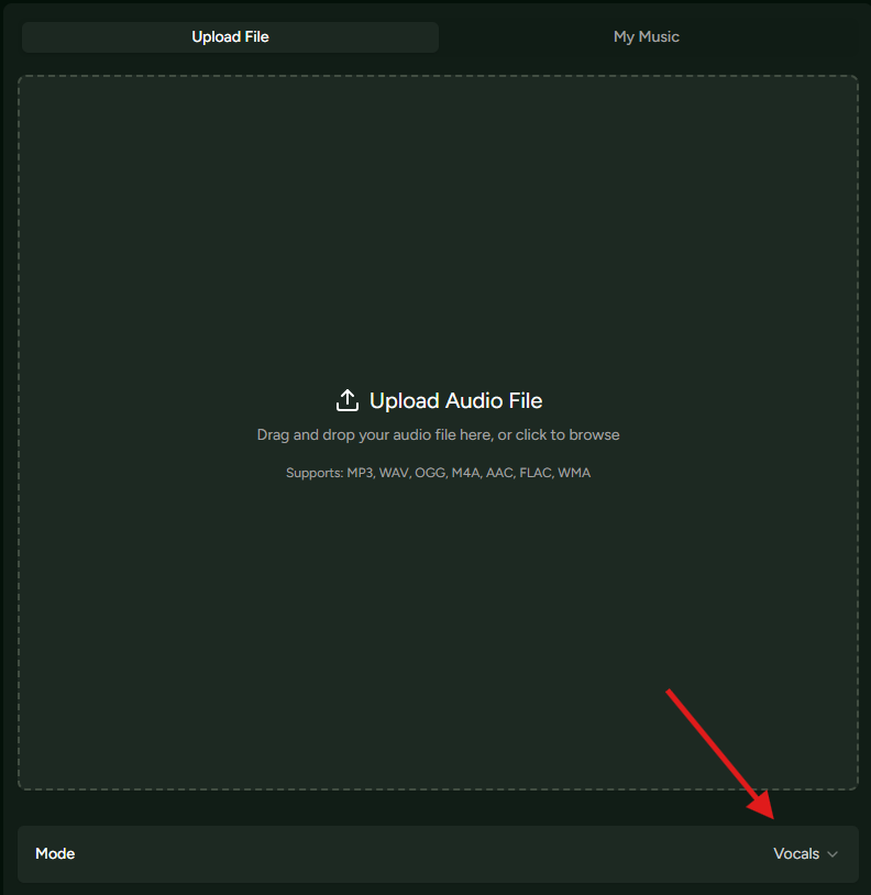 Choose a separation mode