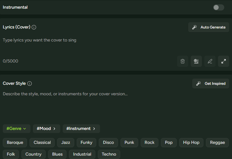 Customize your cover