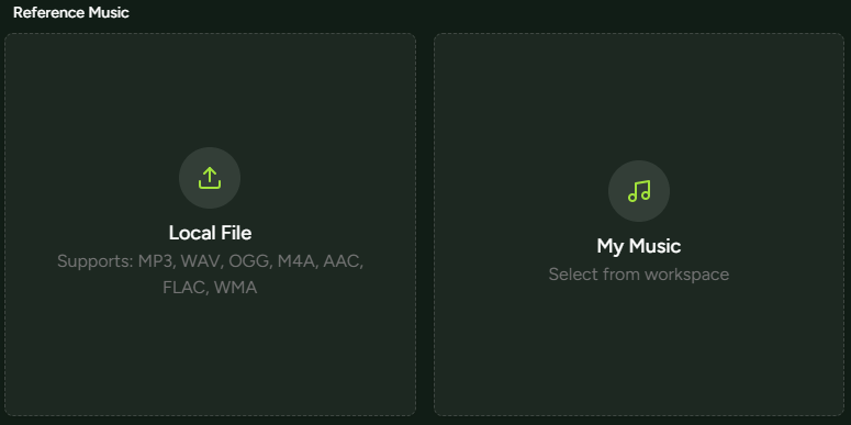Select a reference track